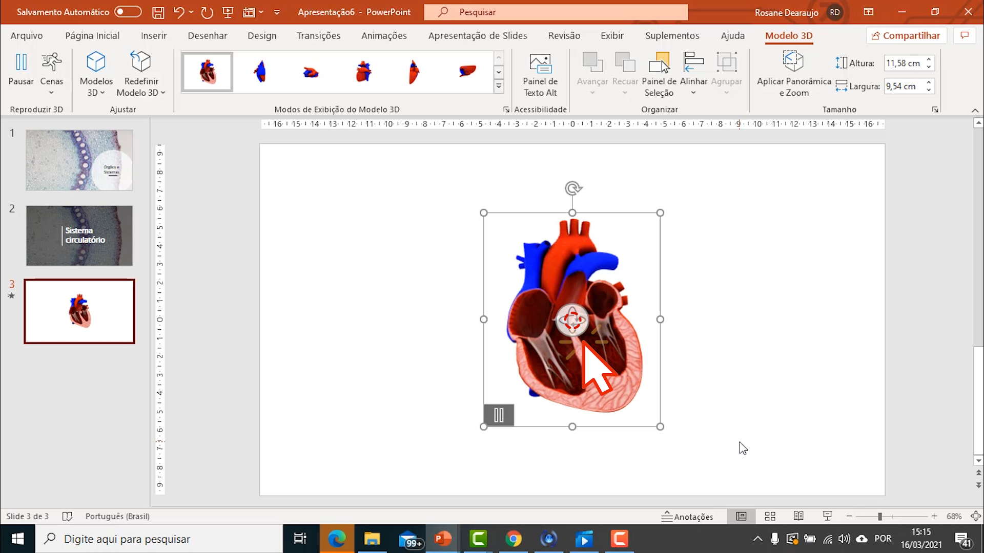 Como usar imagens 3D no PowerPoint - passo6
